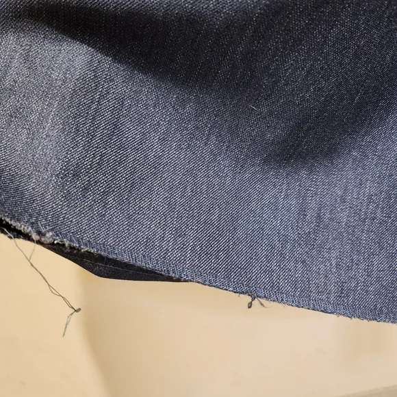 Nicci Navy Blue Denim Midi Belted Dress With Pockets Size 14p - Picture 8 of 12